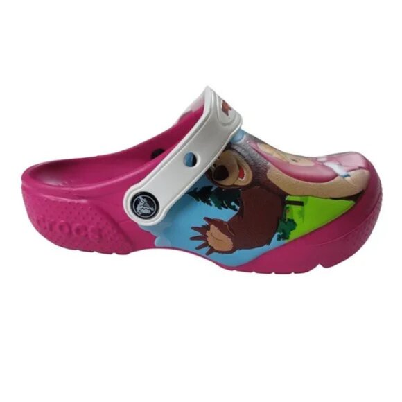 CROCS Marsha and The Bear Clogs Kids Size J1 - Picture 1 of 10